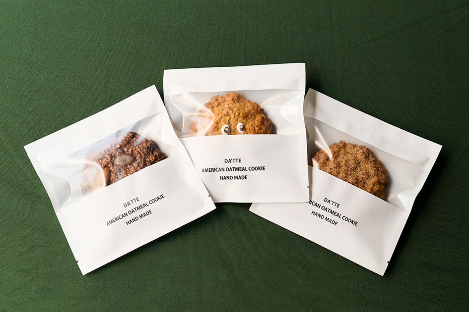 【3枚入り】お得なオートミールクッキー詰め合わせ ギフトボックス- SMALL